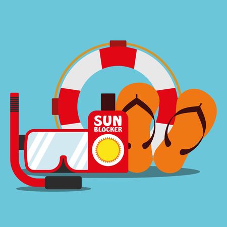 Illustration Graphic Vector Summer, Travel, Holiday for different purposeのイラスト素材