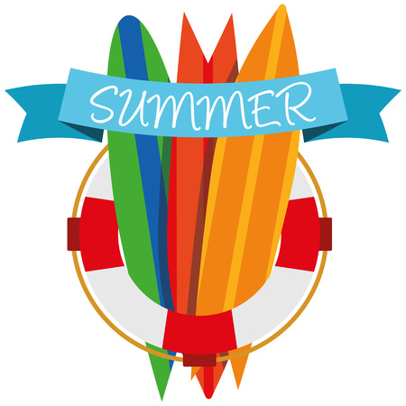 Illustration Graphic Vector Summer, Travel, Holiday for different purposeのイラスト素材
