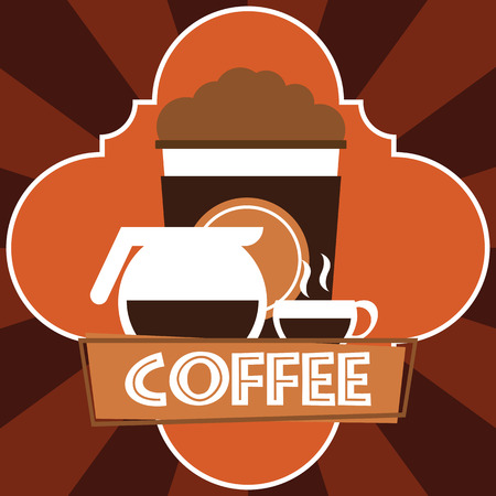 Illustration Graphic Vector Coffee for different purposeのイラスト素材
