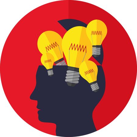 Illustration Vector Graphic Creativity and Ideas for different purpose in web and graphic designのイラスト素材