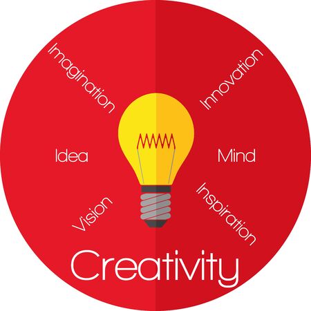 Illustration Vector Graphic Creativity and Ideas for different purpose in web and graphic designのイラスト素材