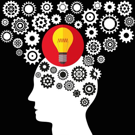 Illustration Vector Graphic Creativity and Ideas for different purpose in web and graphic designのイラスト素材