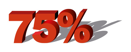 Illustration Vector Graphic Sale Percent 75 for the creative use in graphic designのイラスト素材