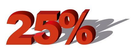 Illustration Vector Graphic Sale Percent 25 for the creative use in graphic designのイラスト素材
