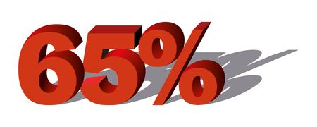 Illustration Vector Graphic Sale Percent 65 for the creative use in graphic designのイラスト素材