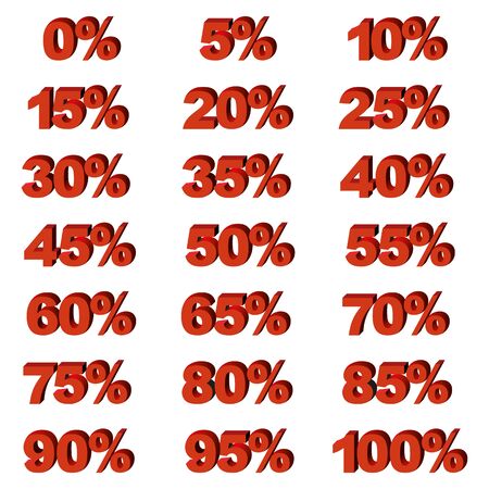 Illustration Vector Set Graphic Sale Percent for the creative use in graphic designのイラスト素材