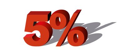Illustration Vector Graphic Sale Percent 5 for the creative use in graphic designのイラスト素材