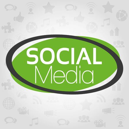 Illustration Vector Graphic Social Media for the creative use in graphic designのイラスト素材