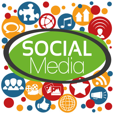 Illustration Vector Graphic Social Media for the creative use in graphic designのイラスト素材