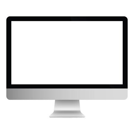 Illustration Graphic Computer with white screen for the creative use in web and graphic designのイラスト素材