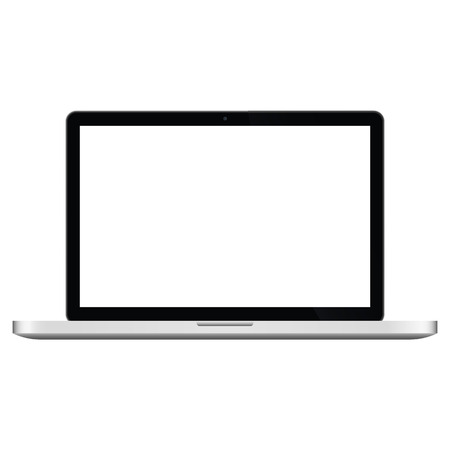 Illustration Graphic Laptop with white screen for the creative use in web and graphic designのイラスト素材