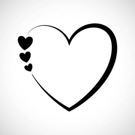 Icon Shape Three Heartsのイラスト素材