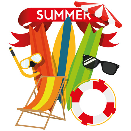 Illustration Summer Holiday Travel for the creative use in graphic designのイラスト素材