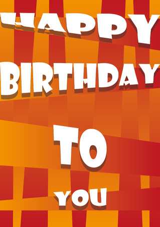 Playful Illustration Birthday Card for the creative use in graphic designのイラスト素材