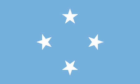 Detailed Illustration National Flag Micronesiaのイラスト素材