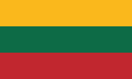 Detailed Illustration National Flag Lithuaniaのイラスト素材