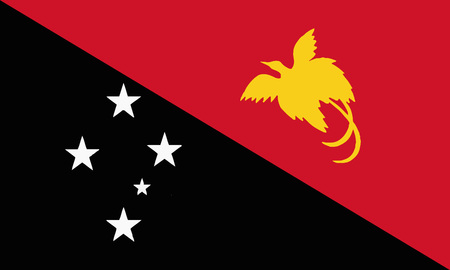 Detailed Illustration National Flag Papua New Guineaのイラスト素材