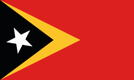 Detailed Illustration National Flag East Timorのイラスト素材