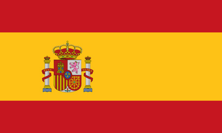Detailed Illustration National Flag Spainのイラスト素材