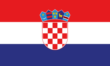 Detailed Illustration National Flag Croatiaのイラスト素材