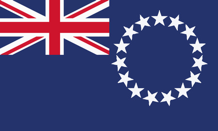 Detailed Illustration National Flag Cook Islandsのイラスト素材