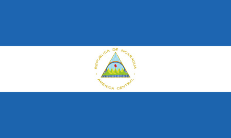 Detailed Illustration National Flag Nicaraguaのイラスト素材