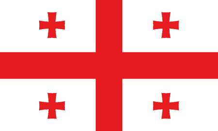 Detailed Illustration National Flag Georgiaのイラスト素材