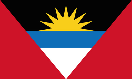 Detailed Illustration National Flag Antigua and Barbudaのイラスト素材