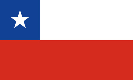Detailed Illustration National Flag Chileのイラスト素材