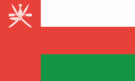 Detailed Illustration National Flag Omanのイラスト素材