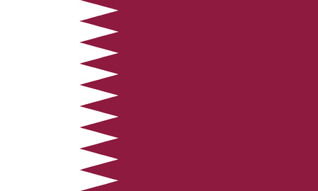 Detailed Illustration National Flag Qatarのイラスト素材