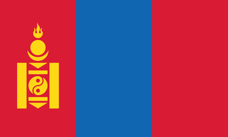 Detailed Illustration National Flag Mongoliaのイラスト素材
