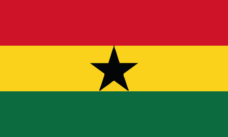 Detailed Illustration National Flag Ghanaのイラスト素材
