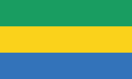 Detailed Illustration National Flag Gabonのイラスト素材