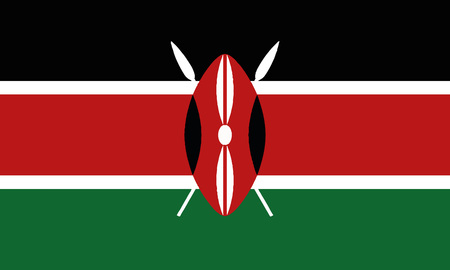 Detailed Illustration National Flag Kenyaのイラスト素材