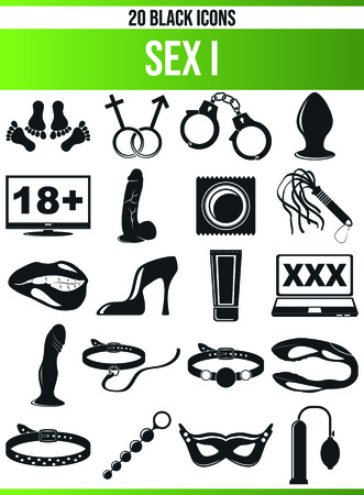 Black pictograms / icons about sex. This icon set is perfect for creative people and designers who need the subject of sex in their graphic designs.のイラスト素材