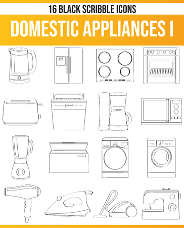 Black pictograms / icons on home appliances. This icon set is perfect for creative people and designers who need the issue of household appliances in their graphic designs.
のイラスト素材