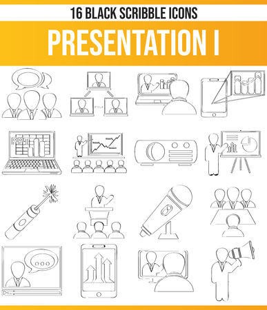 Black pictograms / icons on the conference. This icon set is perfect for creative people and designers who need the subject presentation in their graphic designs.
のイラスト素材