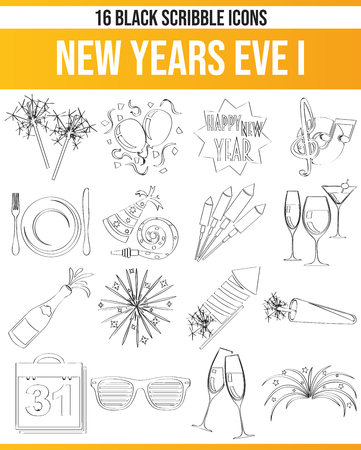 Black pictograms / icons on New Year. This icon set is perfect for creative people and designers who need the theme of New Year in their graphic designs.
のイラスト素材