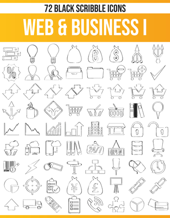 Black pictograms / icons on Business. This icon set is perfect for creative people and designers who need the topic of business in their graphic designs.のイラスト素材