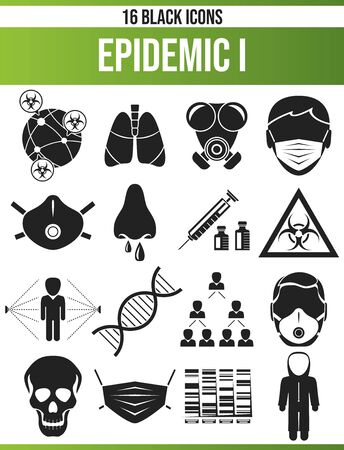 Black icons, or icons on the epidemic. This icon set is perfect for creative people and designers who need the subject virus and the epidemic in their graphic designs.
のイラスト素材