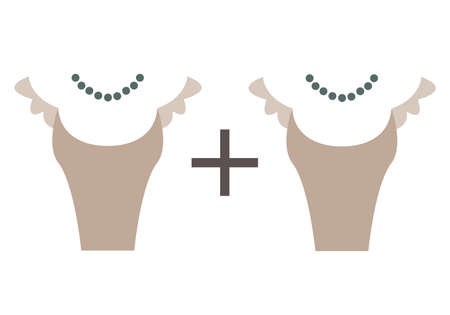 Love and wedding symbol. Minimalistic vector illustration about lesbians.のイラスト素材