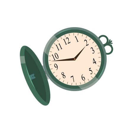 Vintage watches made of wood beautifully concise form.のイラスト素材