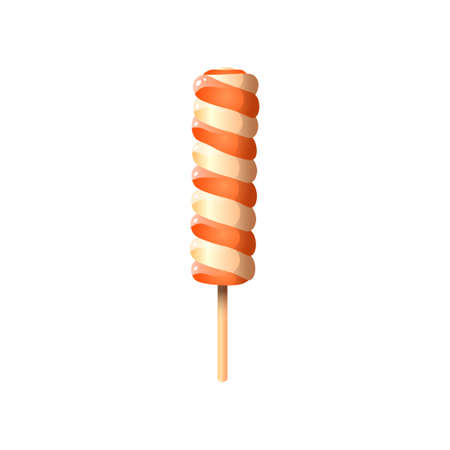 Icesicle ice cream, ice lolly isolated on white backgroundのイラスト素材