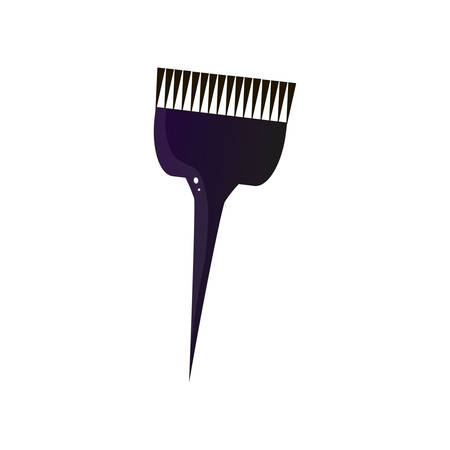 Hairdresser brush for hair dyeing isolated on white backgroundのイラスト素材