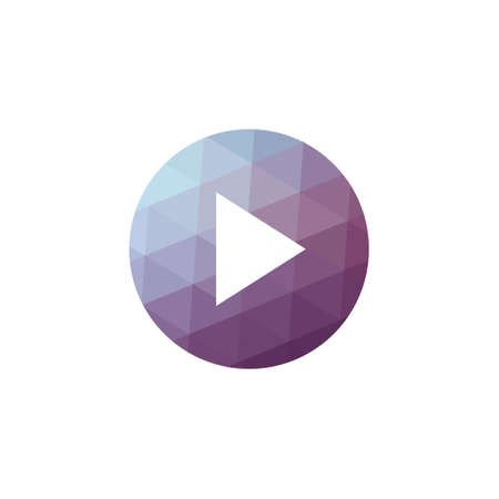 Button play vector iconのイラスト素材