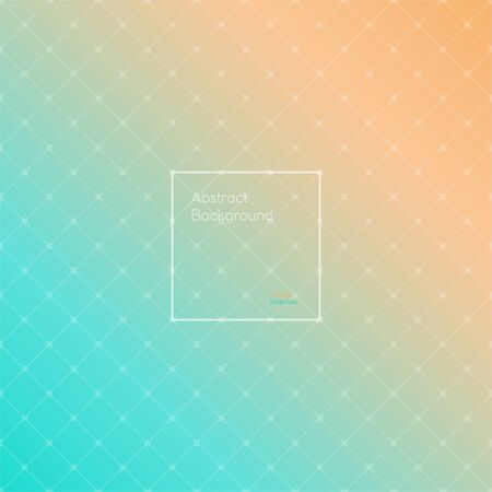 Gradient Orange and Turquoise colored triangle polygon pattern vintage background. design square simple pattern. Vector illustration. Abstract geometrical background made up with triangular and rhombus shapes. Brochure, poster, design.のイラスト素材