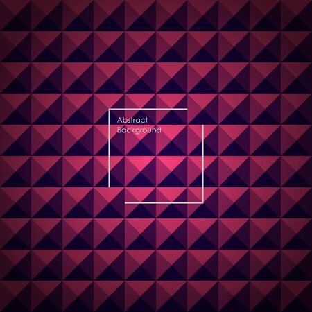Blue and Pink abstract pyramid background for your designs. Vector illustration.のイラスト素材