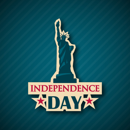Independence day vector background. NYC, USA symbol, 4th of July. のイラスト素材