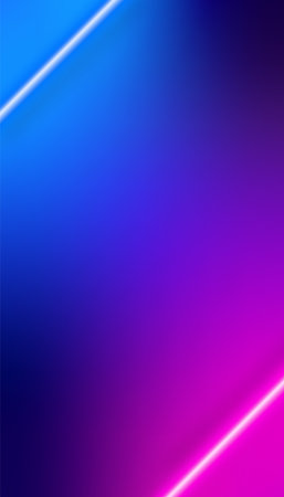 Bright vertical template with neon blue and pink luminous lines. Abstract gradient backdrop. Futuristic design.のイラスト素材